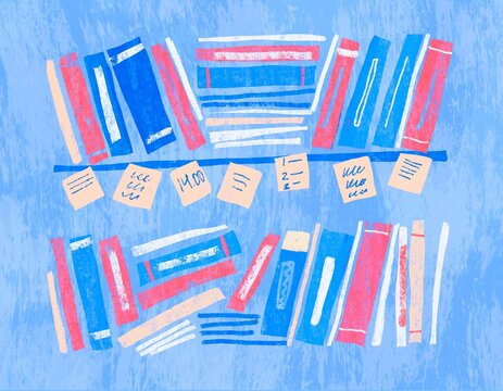Chaotic Office Shelves with Documents &ndash; Paperwork Overload Concept