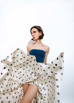 Model posing in studio