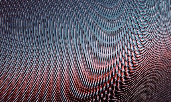 Colorful Patterns Form in Flowing Liquid Surface at Night