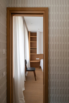 curtains and chair