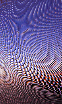 Colorful Patterns Form in Flowing Liquid Surface at Night