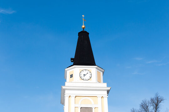 Tampere Old Church (Vanha Kirkko), a wooden cross church opened in 1825 in Tampere, Finland.