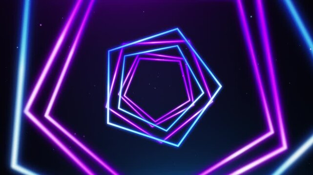 Blue and Pink Neon , Alpha Chanel Loop Background