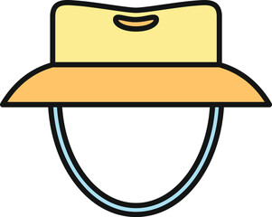Obraz premium Explorer hat providing sun protection for outdoor adventures