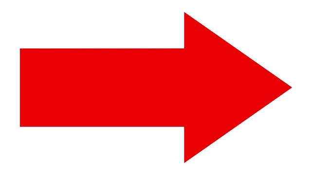 Red arrow pointing up animation. Download sign . up direction arrows symbol. arrow button icon or swipe-up arrow signal animation. download icon sign. on a green background