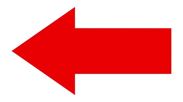 Red arrow pointing up animation. Download sign . up direction arrows symbol. arrow button icon or swipe-up arrow signal animation. download icon sign. on a green background