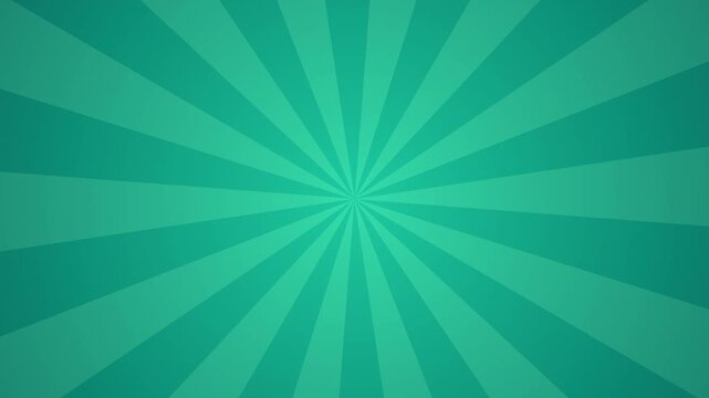 teal radial sunburst background slowly rotating clockwise with seamless looping motion for designs