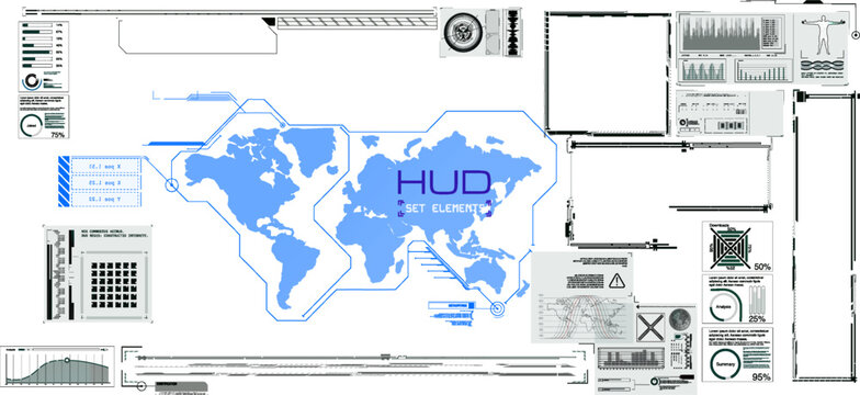 Futuristic head-up display interface showcasing global data visualization and interactive information elements for advanced system control