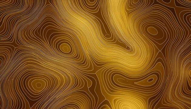 Abstract Golden Topography Background Gold Topo Seamless Background Abstract Mountain Terrain Map Background With Abstract Shape Line Texture