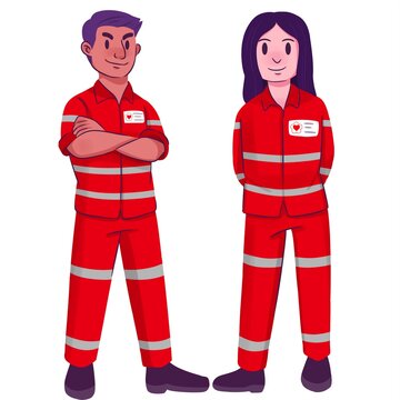 Paramedic Character Healthcare Illustration