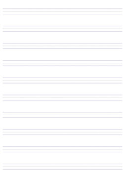 Blank handwriting paper for writing practice and note-taking