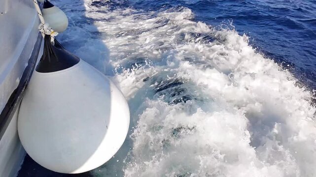 Sailing boat on blue sea &ndash; summer travel, yacht vacation, ocean adventure and freedom concept.