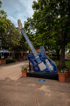 Nashville, Tennessee - June 5, 2026: Grounds outside the Grand Ole Opry House auditorium and performance stage in Nashville, Tennessee.
