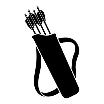 icon quiver vector illustration