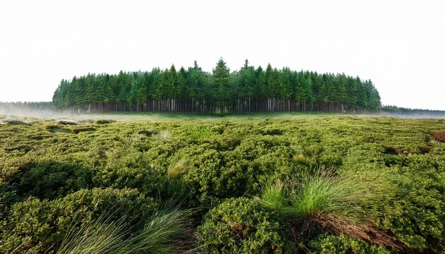View Of A High Definition Treeline Isolated