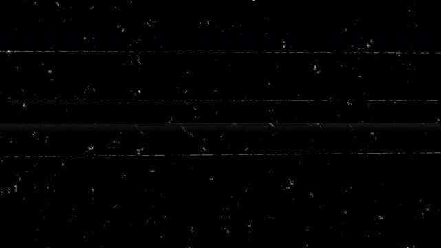 Old film tape defects texture with dust particles and grainy lines suitable for vintage filminspired designs and photography projects.