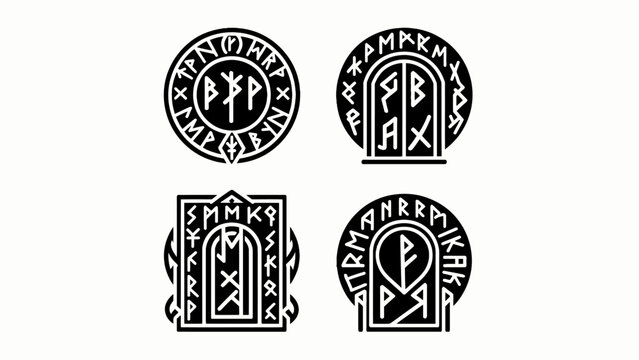 Norse Runes Symbols Collection