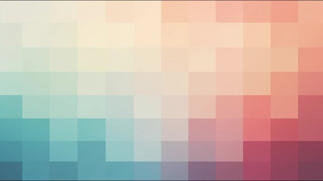 Pastel pixel grid tiles shifting and sliding seamless loop hand drawn digital animation background tileable for presentation and title
