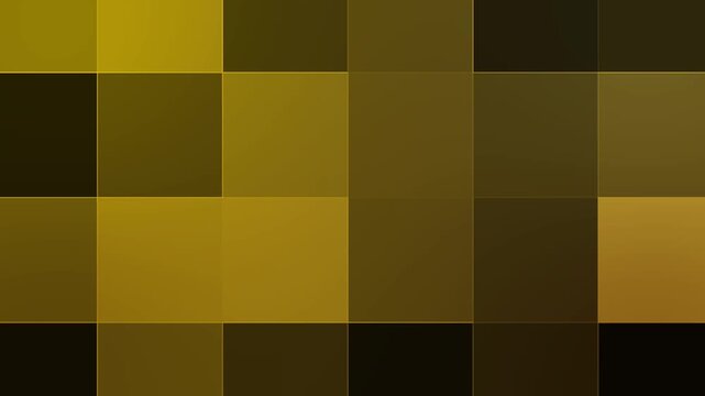 Geometric grid pattern composed of golden squares and black rectangles a structured digital design