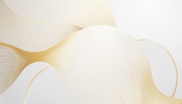 Moderner Minimalistischer Und Sauberer Hintergrund Aus Weissgold Mit Realistischer Linienwellen Geometrischer Kreisform Elegantes Silbernes Design Fur Web Prasentation Tapete Vektor Grafik Design