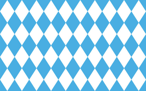 Bavarian diamond seamless pattern background  Blue and white. Oktoberfest traditional diamond Texture backgrounds
