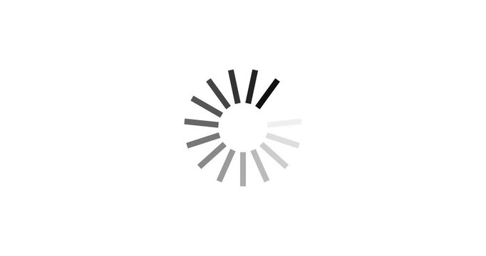 Modern of animated loading icons. loading bar progress icon. Download progress. Collection Loading status. Motion graphics of single loading concept