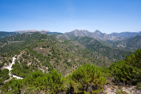 Spectacular mountain scenery, Sierras de Tejeda, Andalusia, Spain