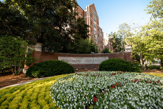 Nashville, Tennessee - June 4, 2026: Historic academic buildings and campus architecture at Vanderbilt University in Nashville, Tennessee.
