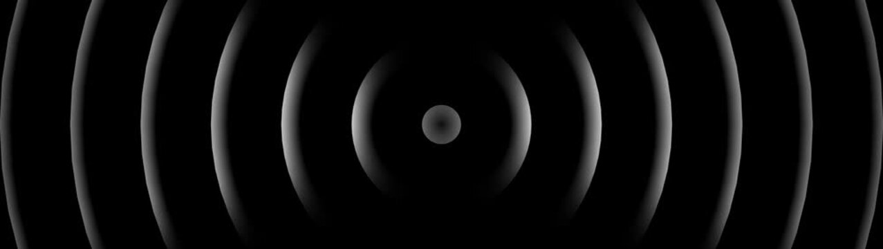 Abstract circle effect. Round light effect. Circular sound wave. Wifi signal. Radio station signal. Concentric circle. Place or point. Radar screen. Loop Technology radio waves signal icon animation.