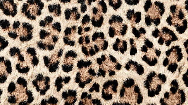 Leopard print pattern transparent isolated on white background