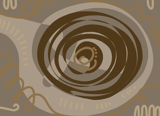 Abstract image for printing. Picture for modern interiors. The picture is painted by hand on a tablet. © neurostructure