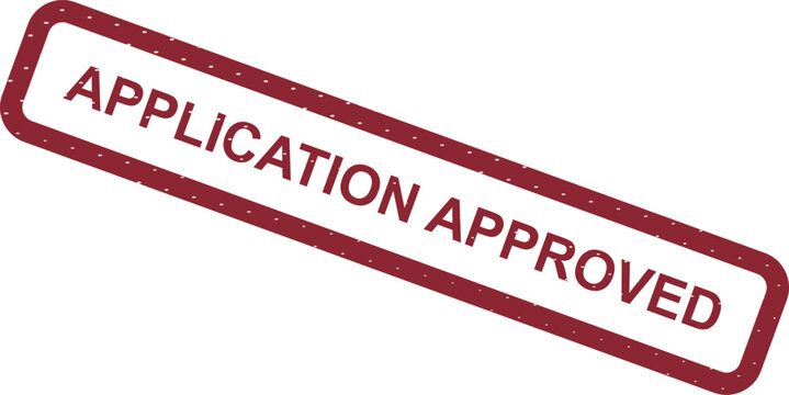 Official Approval Validation Permit Clearance Authorization Granted vector illustration