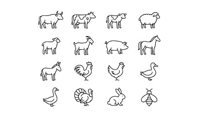 Fototapeta premium vector set of animals