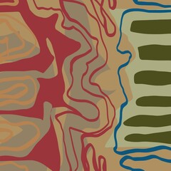 Abstract image for printing. Picture for modern interiors. The picture is painted by hand on a tablet. © neurostructure