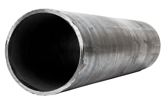Steel Pile Foundation Hollow Tube Section for Civil Engineering Isolated on Transparent Background
