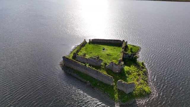 Lochindorb Castle, a Scottish Medieval Heritage Landmark Dating Back to the 13th Century in Highland Scotland
