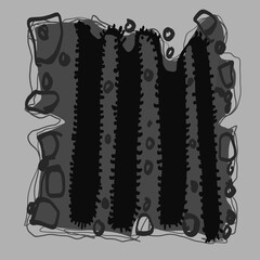 Abstract image for printing. Picture for modern interiors. The picture is painted by hand on a tablet. © neurostructure