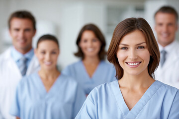 Fototapeta premium Clinic team ready for patient care