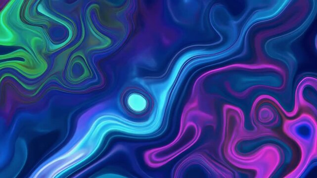 Abstract fluid motion patterns in psychedelic colors