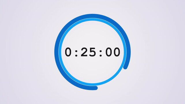 30 second countdown timer sequence with white number text glowing from 30 to 0 with dashed blue circle elements on black background 4K UHD