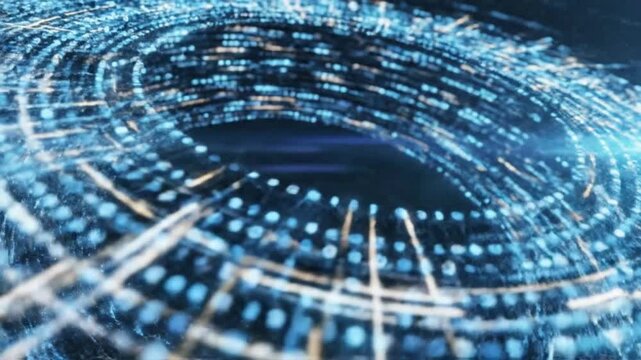 Financial technology enables digital payment networks for a cashless society with online transactions.