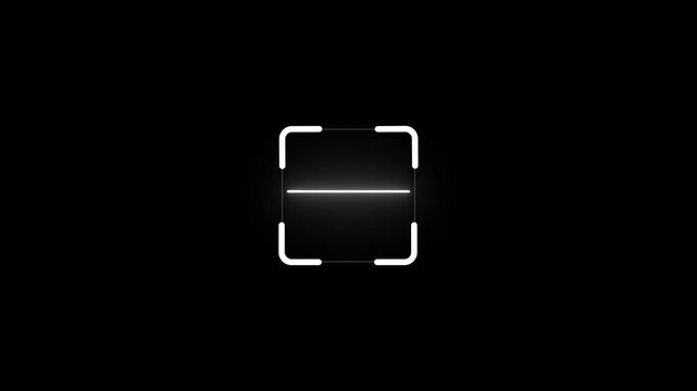 scanner icon animation isolated scanner neon shine icon animation .fingerprint biometric scanning animation. scanning animation showing neon fingerprint icon .4 k animation