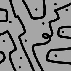 Abstract image for printing. Picture for modern interiors. The picture is painted by hand on a tablet. © neurostructure