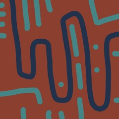 Abstract image for printing. Picture for modern interiors. The picture is painted by hand on a tablet. © neurostructure