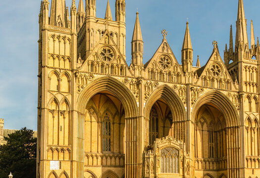 West Front of Peterborough Cathedral, Cambridgeshire, England