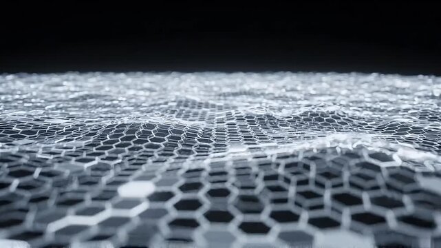 Metallic honeycomb mesh, gray metal grid texture, industrial background, metallic lattice pattern