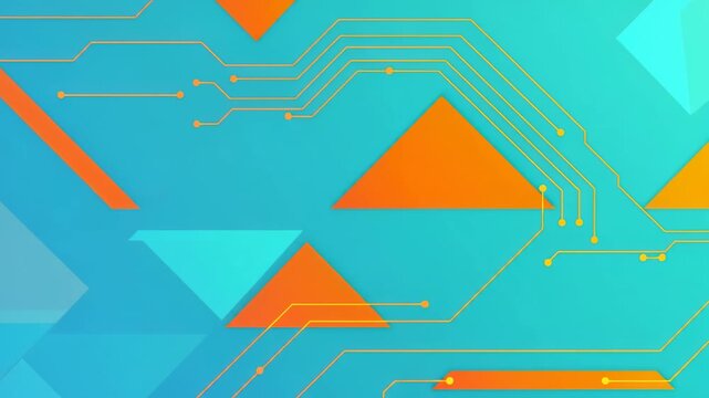 abstract geometric shapes transitioning in colorful motion