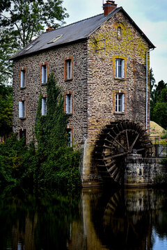 Old mill house on the river