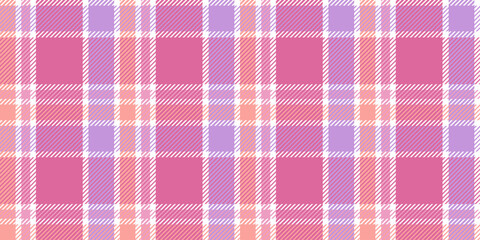 Fototapeta premium A seamless pattern in soft pink and lilac checks is a stylish textile backdrop for fashion projects and interiors