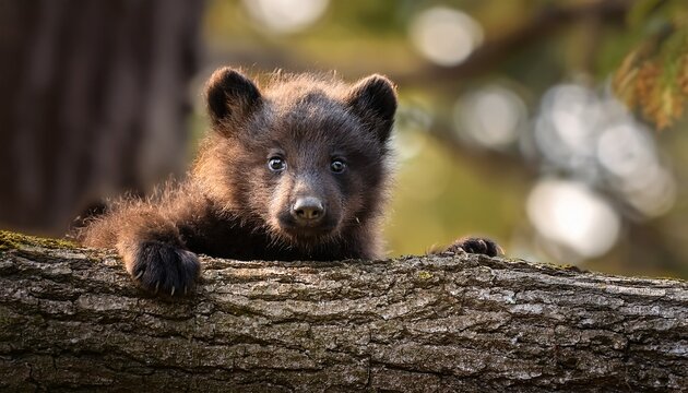 coala cub on a tree
